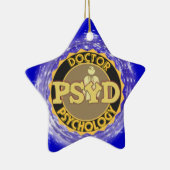 PsyD LOGO ARTS VAN PSYCHOLOGIE PSYCHOLOGIST Keramisch Ornament (Rechts)