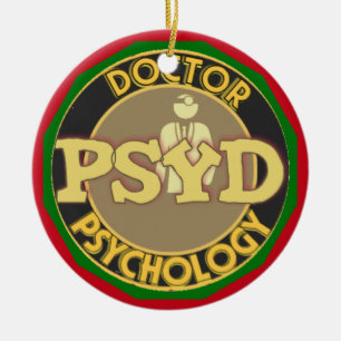 PsyD LOGO ARTS VAN PSYCHOLOGIE PSYCHOLOGIST Keramisch Ornament
