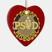 PsyD LOGO ARTS VAN PSYCHOLOGIE PSYCHOLOGIST Keramisch Ornament (Rechts)