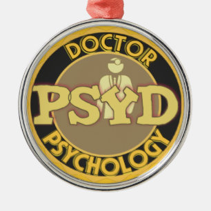 PsyD LOGO ARTS VAN PSYCHOLOGIE PSYCHOLOGIST Metalen Ornament