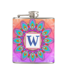 Psyedelia met vinylomwikkelde aangepaste heupkolf heupfles