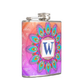 Psyedelia met vinylomwikkelde aangepaste heupkolf heupfles (Rechts)