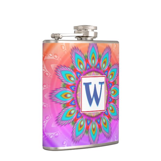 Psyedelia met vinylomwikkelde aangepaste heupkolf heupfles (Rechts)