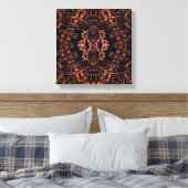Psyhedelische Fractal Art Single Canvas Print (Insitu (Slaapkamer))