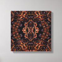 Psyhedelische Fractal Art Single Canvas Print