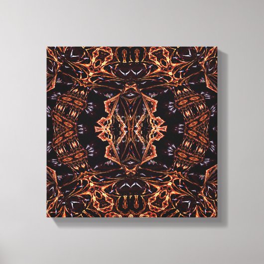 Psyhedelische Fractal Art Single Canvas Print (Voorkant)