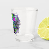Psyko-Daizie Neon Schedel Bril Glazen (Rechts)