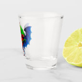 Psyko-Daizie Vleugelhart Tattoo Flash Shotglas Shot Glas (Rechts)