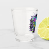 Psyko-Daizie Vleugelige Schedel Shotglas Shot Glas (Links)