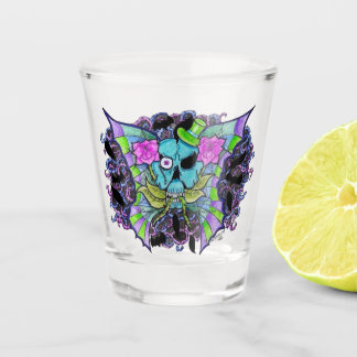 Psyko-Daizie Vleugelige Schedel Shotglas Shot Glas