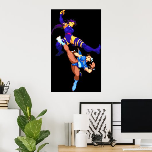 Psylocke vs Chun Li Poster (Thuiskantoor)