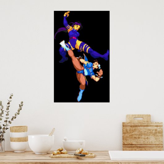 Psylocke vs Chun Li Poster (Keuken)