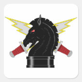 Psyops Branch Vierkante Sticker (Voorkant)