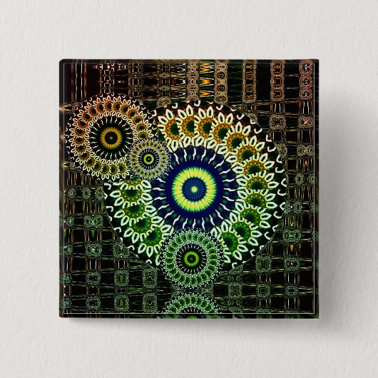 PsySlicez-Button Vierkante Button 5,1 Cm (Voorkant)