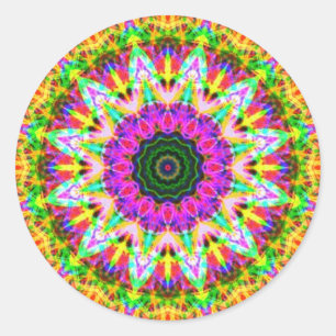 PsyStardelic-Sticker Ronde Sticker