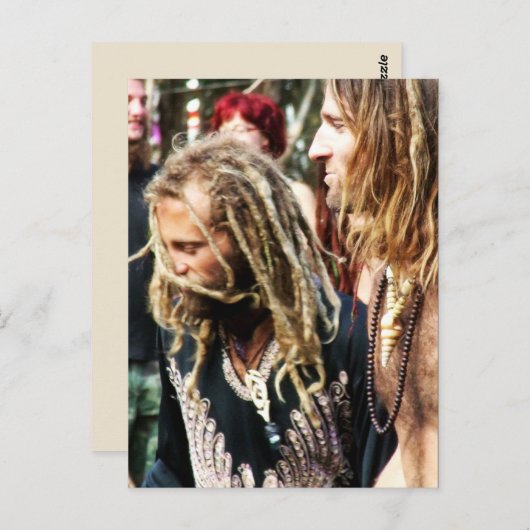 Psytrance geheugens Briefkaart (Voorkant / Achterkant)