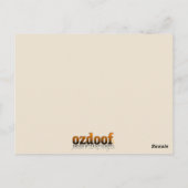 Psytrance geheugens Briefkaart (Achterkant)