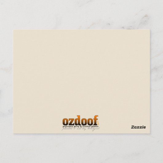 Psytrance geheugens Briefkaart (Achterkant)