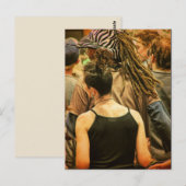 Psytrance geheugens Briefkaart (Voorkant / Achterkant)