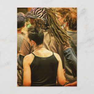 Psytrance geheugens Briefkaart