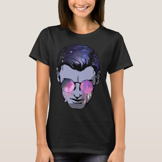Psytrance Goa Gezicht Magic Mushroom Funky Psyched T-shirt (Voorkant)