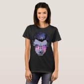 Psytrance Goa Gezicht Magic Mushroom Funky Psyched T-shirt (Voorkant volledig)