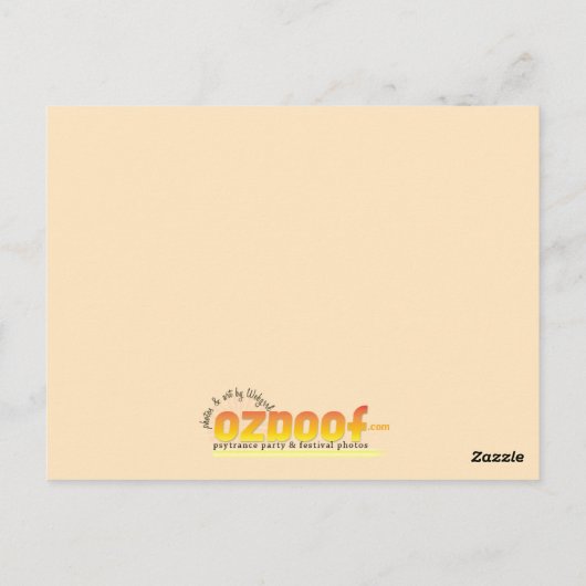 Psytrance-reeksen Briefkaart (Achterkant)