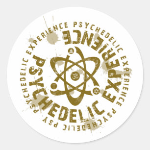 Psytrance-sticker Ronde Sticker