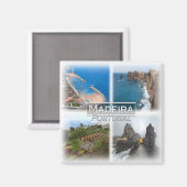 PT0036 Europa, Portugal, Madeira, koelkast Magneet (Voorkant / Achterkant)