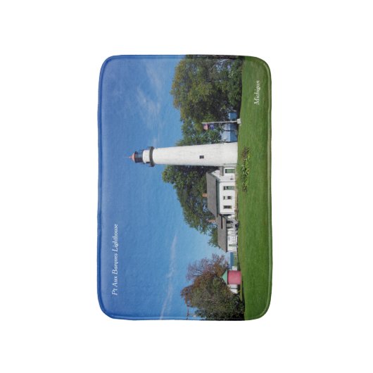 Pt Aux Barques Lighthouse badmat (Voorkant Verticaal)