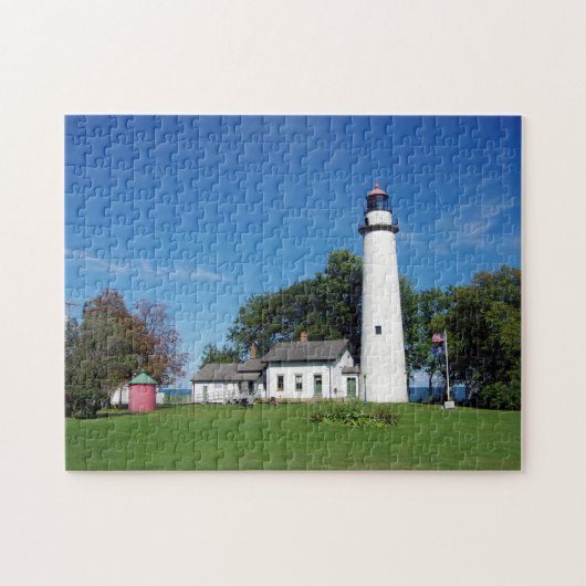 Pt Aux Barques Lighthouse legpuzzel (Horizontaal)