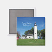 Pt Aux Barques Lighthouse magnet (Voorkant / Achterkant)