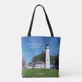 Pt Aux Barques Lighthouse over canvas tas (Achterkant)