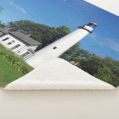 Pt. Aux Barques Lighthouse sherpa blanket Sherpa Deken (3/4)