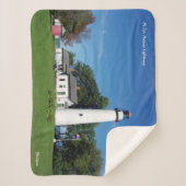 Pt. Aux Barques Lighthouse sherpa blanket Sherpa Deken (Voorkant)