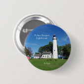 Pt Aux Barques Lighthouse-toets Ronde Button 5,7 Cm (Voorkant /achterkant)