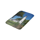 Pt Aux Barques vuurtoren groot badmat (Gekanteld)