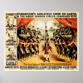 PT BARNUM Greatest Show on Earth  Circus Poster