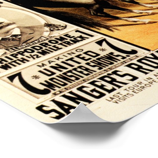 PT BARNUM Greatest Show on Earth  Circus Poster (Hoek)