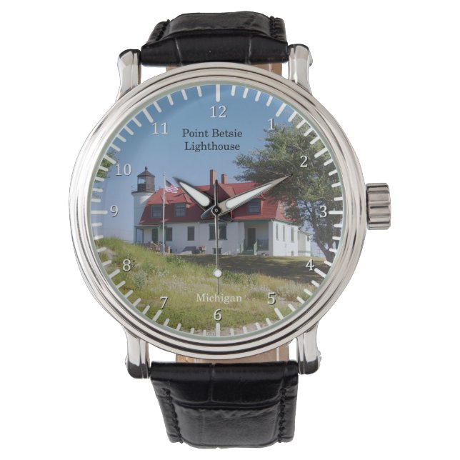 Pt Betsie Lighthouse watch Horloge (Voorkant)
