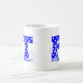 PT Blauw Wit Polka stippen Koffiemok (Center)