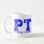 PT Blauw Wit Polka stippen Koffiemok (Links)