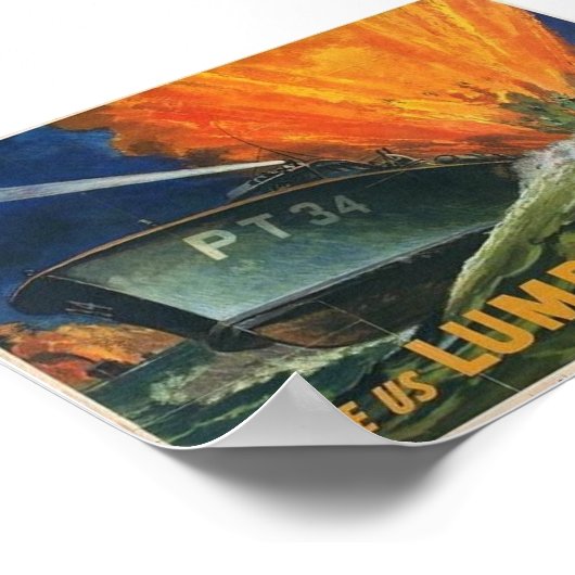 PT Boats WW2 Poster (Hoek)