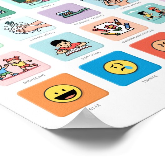 PT-BR Autism AAC Pointing Communication 04 Poster (Hoek)