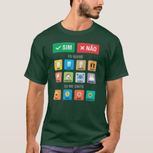 PT-BR Autisme AAC PECS Wijzen Communicatie 01 T-shirt