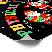 Pt Christmas Physical Therapy Santa Therast Xmas P Poster (Hoek)