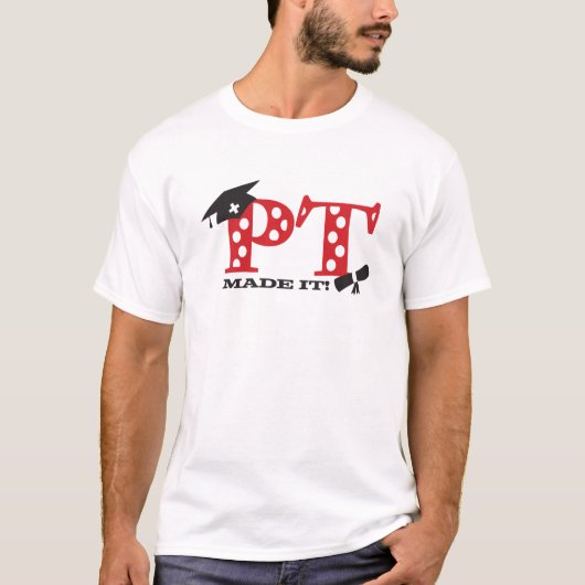 PT Fysiek Therapistisch Afstuderen T-shirt (Voorkant)