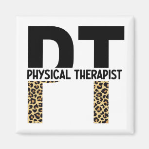 PT Fysieke Therapistische Cheetah Print PT Afstude Magneet