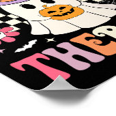 PT Fysiotherapie Halloween Retro Ghost PT Hallo Poster (Hoek)