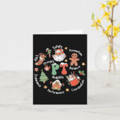 PT Fysiotherapie Santa Squad Kerst Fysiek Kaart (Gele Bloem)